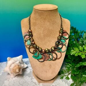 4 tone metal necklace